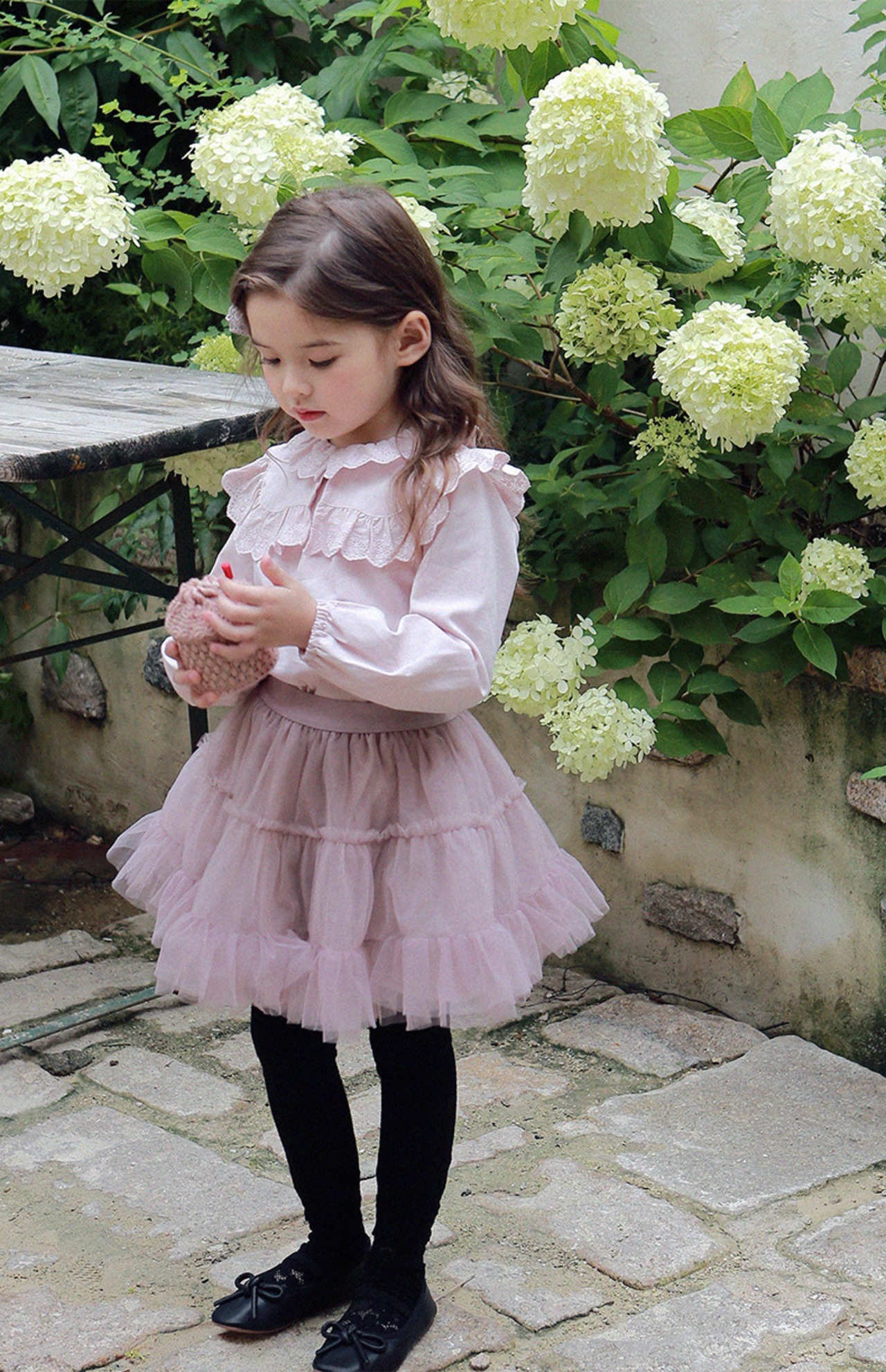 秋ふんわりチュールスカート