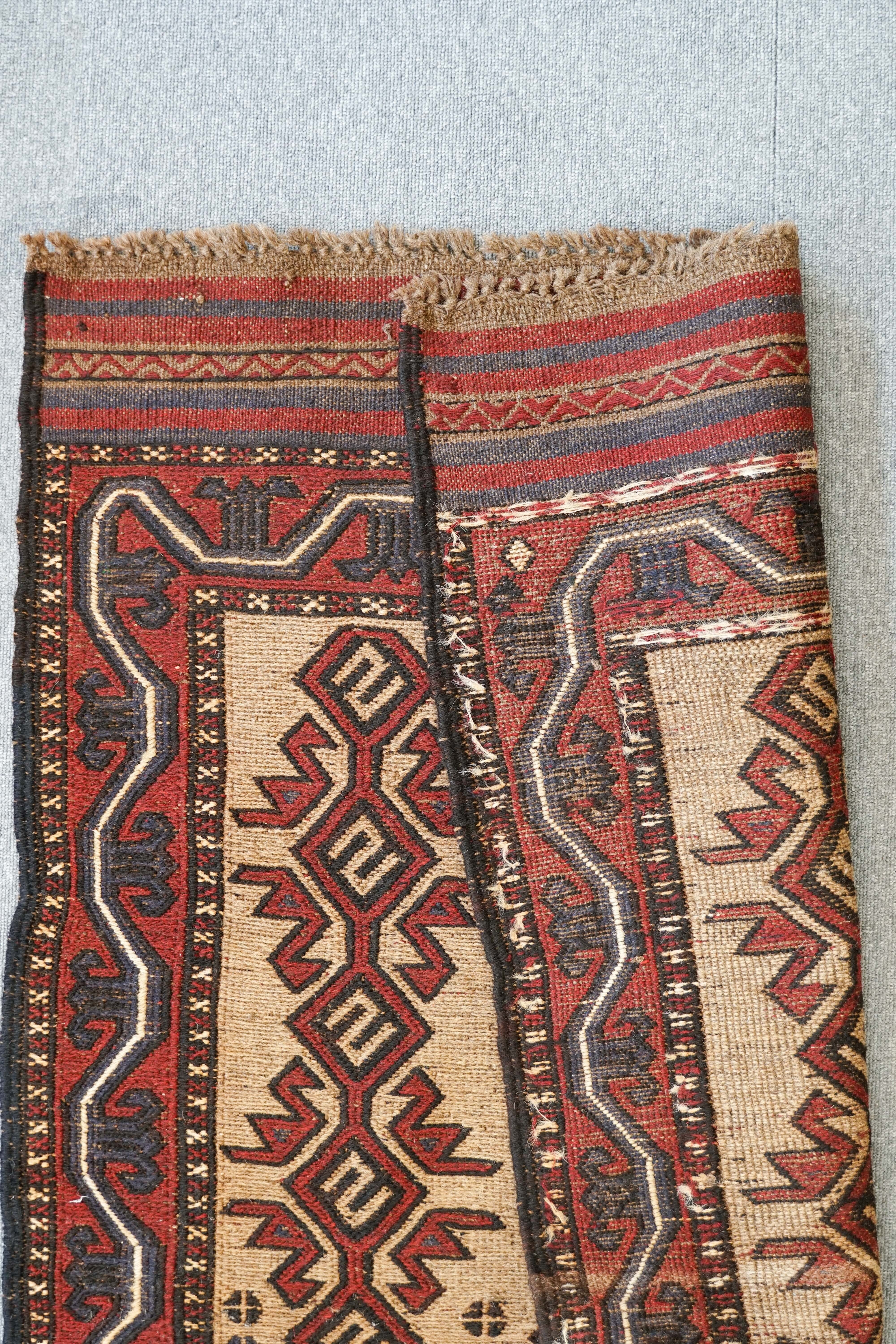 アフガニスタン手織り絨毯 size:186×133cm トライバルラグ-
