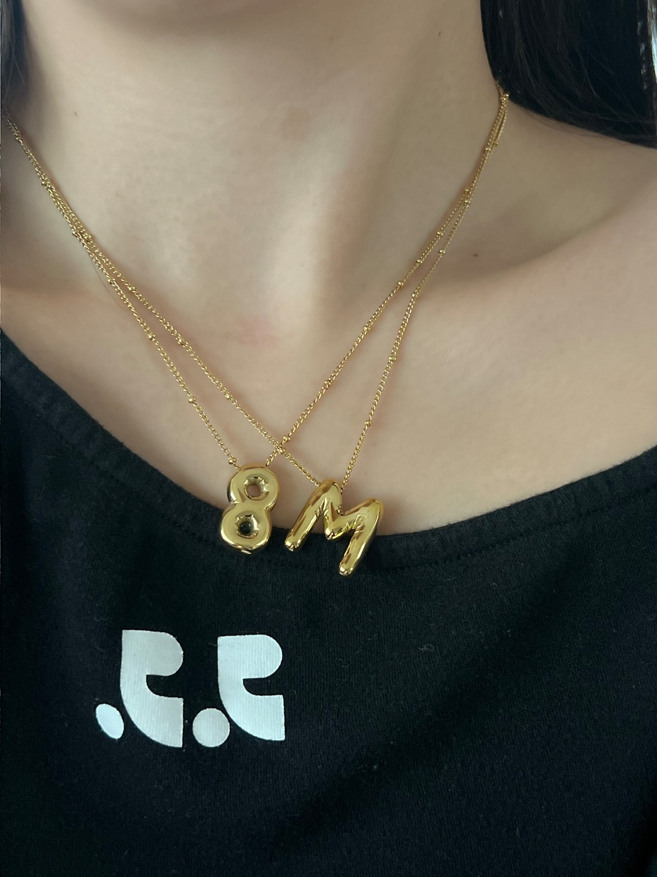 Big alphabet necklace