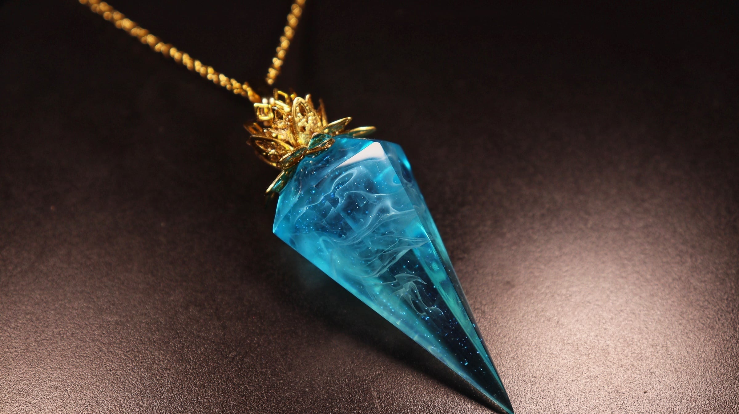 レジン ペンデュラム ブルー×グリーン572 | PAY ID