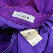 社交ダンス 衣装 Chacott チャコット スカート レッスンウェア パープル系 レース 花 ラインストーン 練習 レッスン 紫 鮮やか かわいい 上品 キラキラ 日本製 ダンス衣装 イベント ステージ パーティー