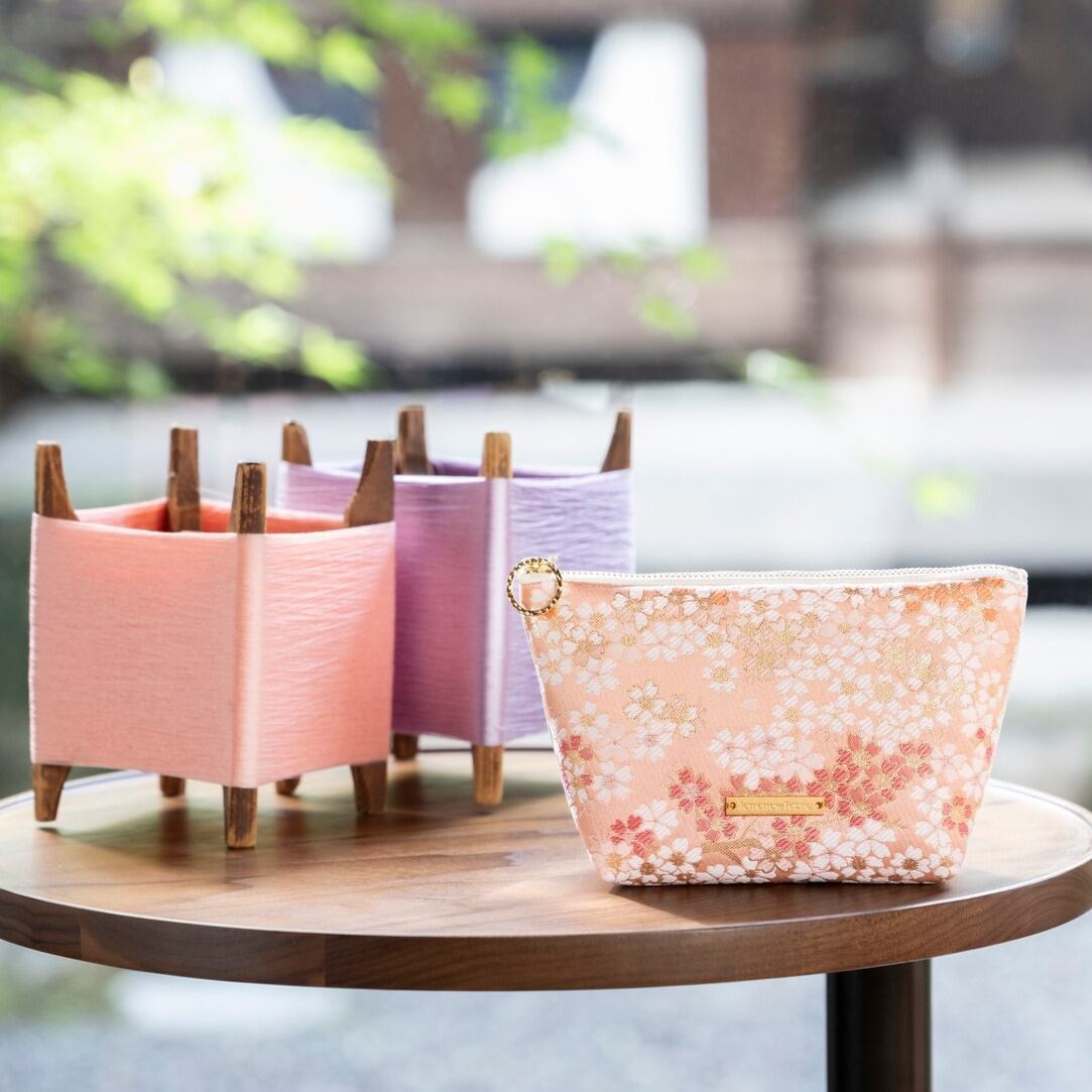 西陣織ポーチL SAKURA / NPL2【人気商品】 | Tomorrow Fabric