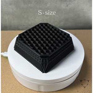 鉢皿CROSSSTUDS S-[black] | 3Dプリンター鉢