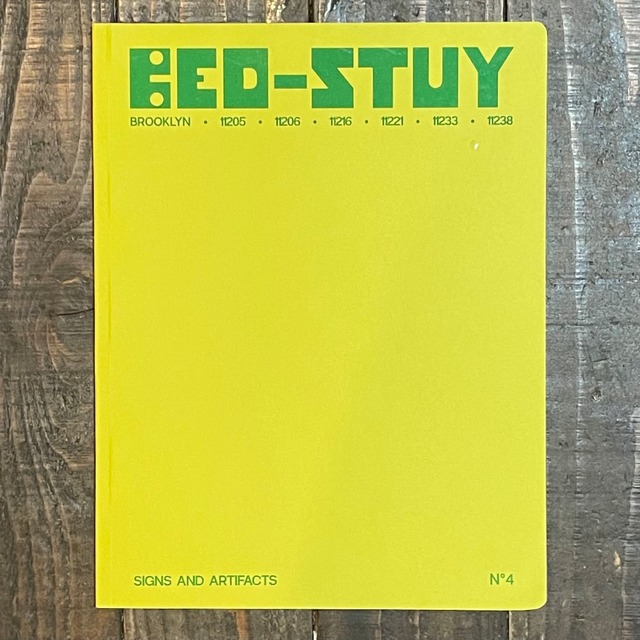 【ZINE / RISOGRAPH】SIGNS & ARTIFACTS #4 BED-STUY  by Gonzalo Guerrero