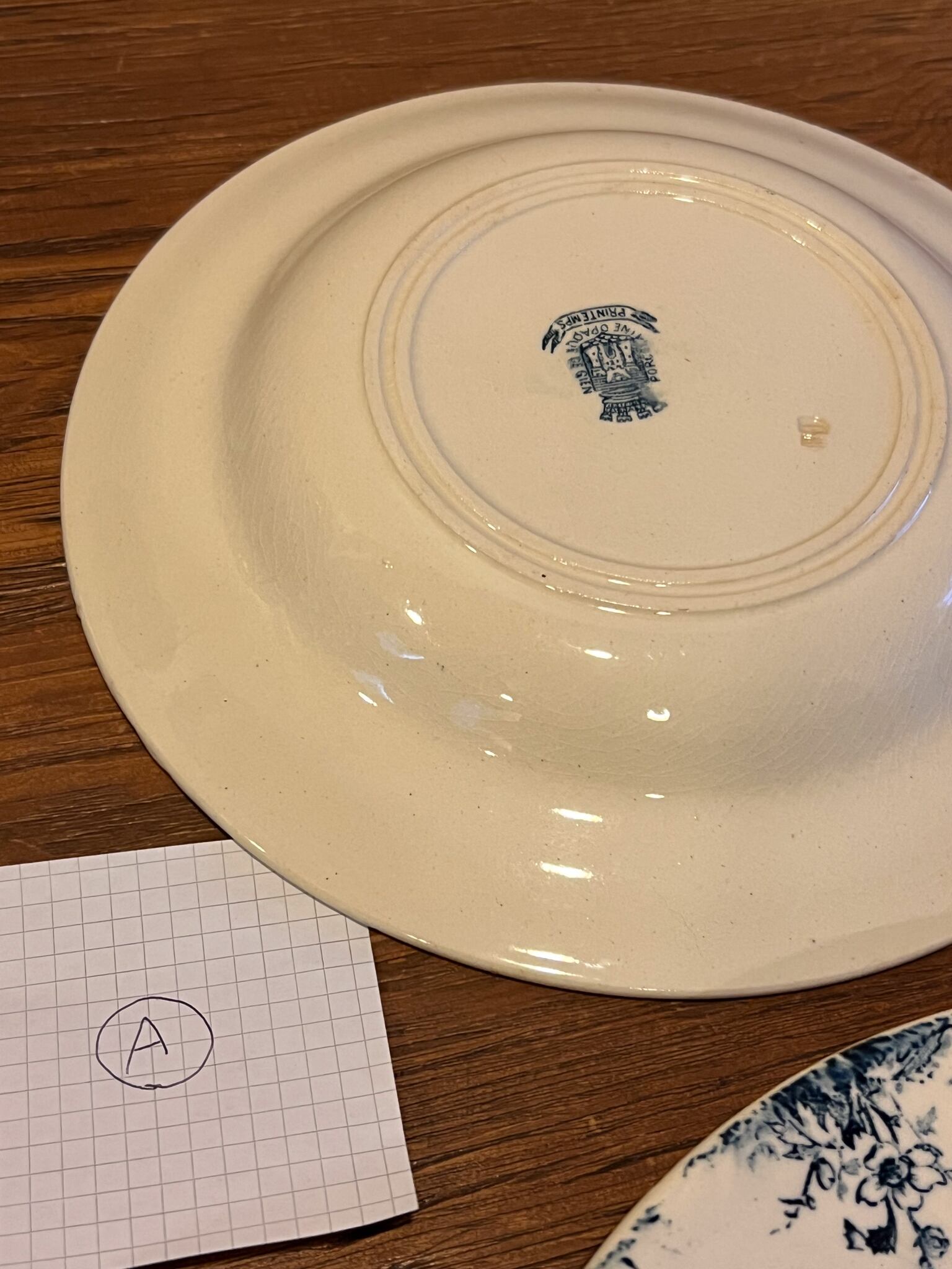 人気のジアン スープ皿 アンティークプレート フランスアンティークA〜C