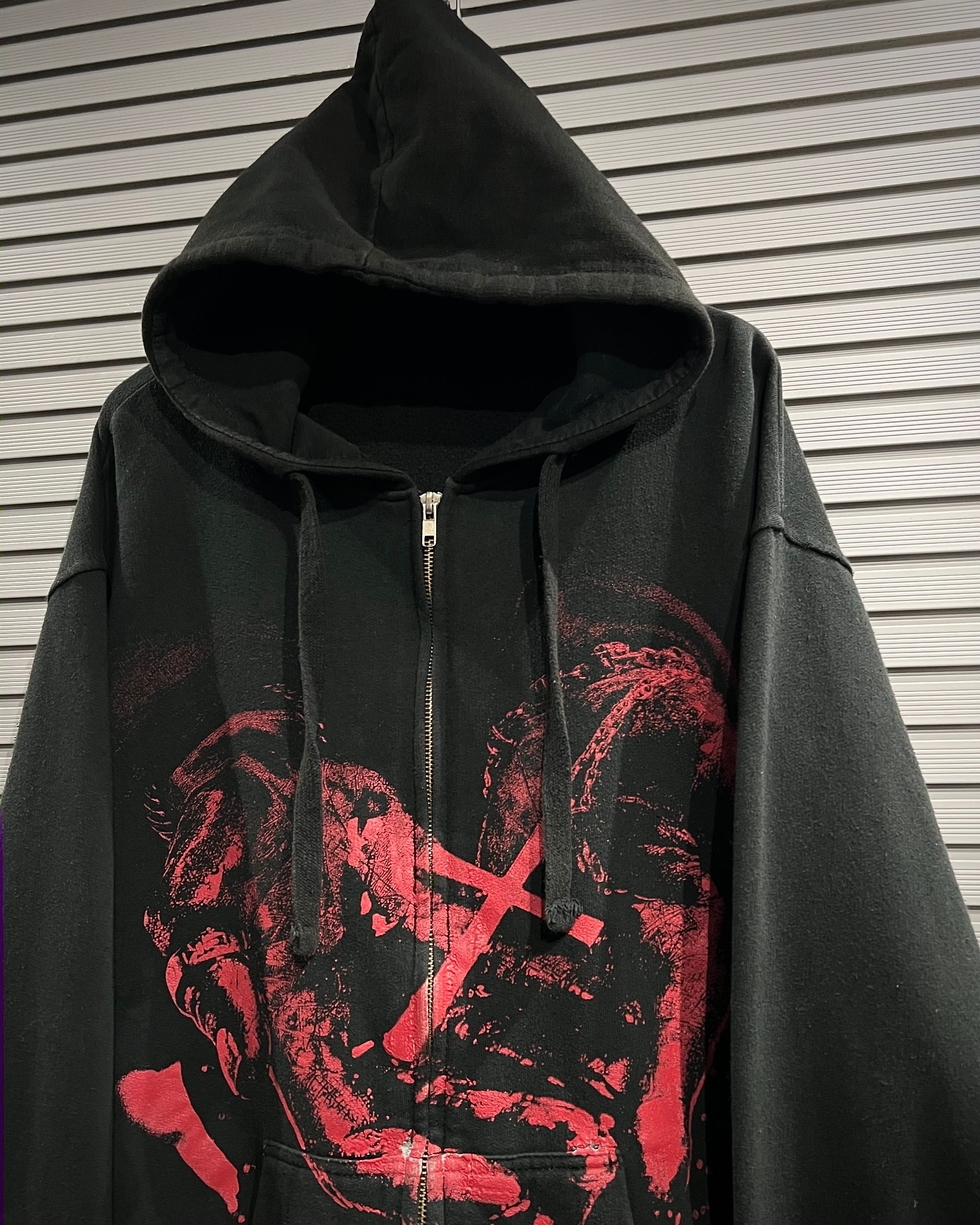 X VINTAGE】“Ozzy Osbourne” Special Graphic Zip Up Hoodie | Caka