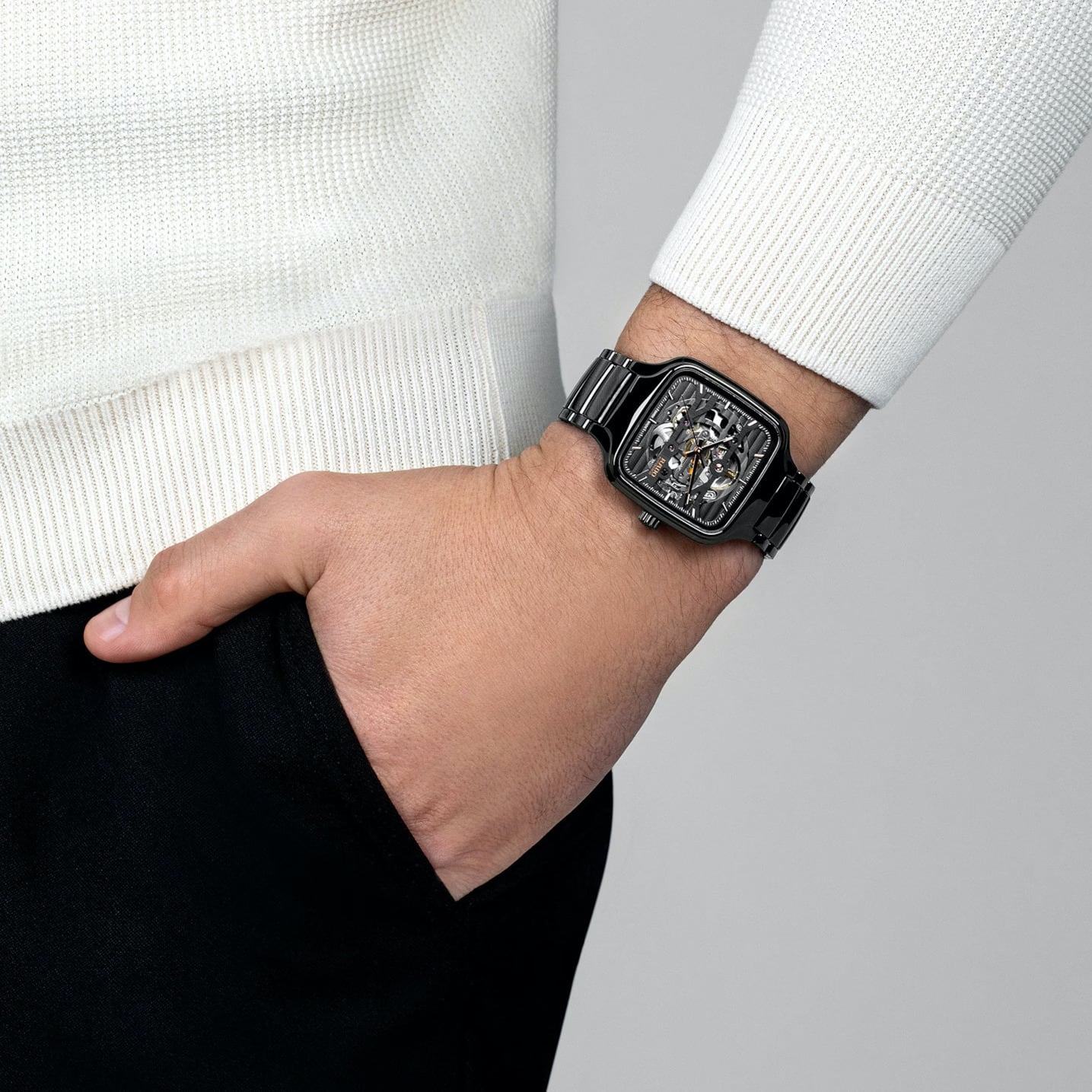RADO ラドー】True Square Automatic Skeleton トゥルースクエア RADO ラドー】True Square Automatic Skeleton トゥルースクエア