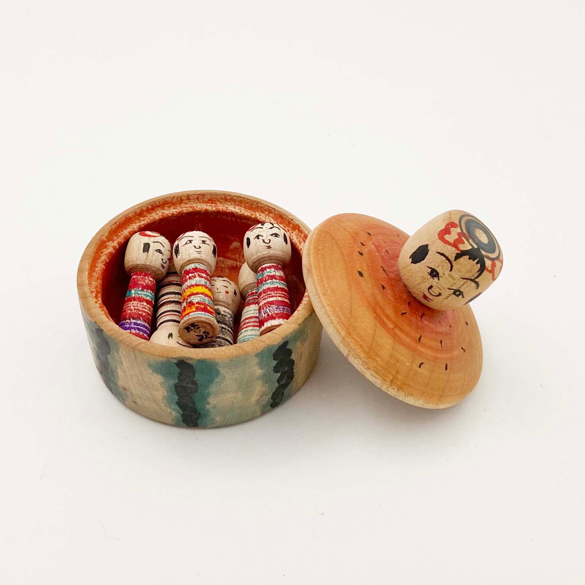 スイカえじこ6体入り（土湯系 / 西山敏彦工人）