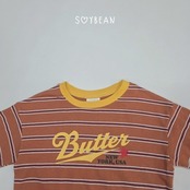 韓国子供服 / 26Autumn / soybean / ボーダー バター Tシャツ / キッズ服 / ジュニア服 / 秋服 *XS~JM*
