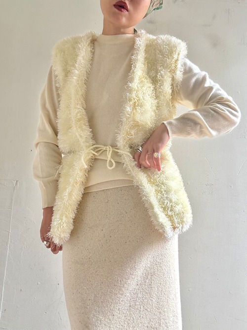 70-80s Vintage Shaggy Knit Vest