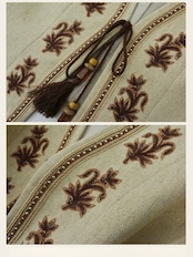 Folklorique Bistre Embroidery Vest F0790