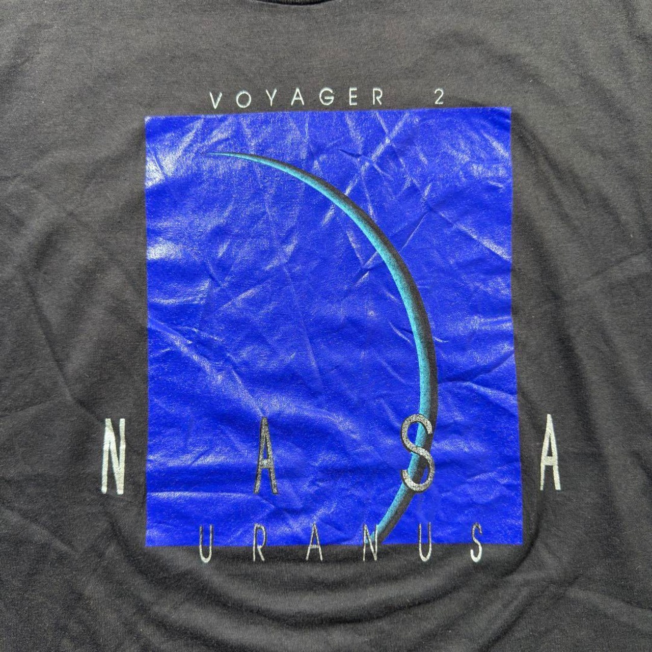 80s NASA TEE Hanes "VOYAGER" M 古着 - 3