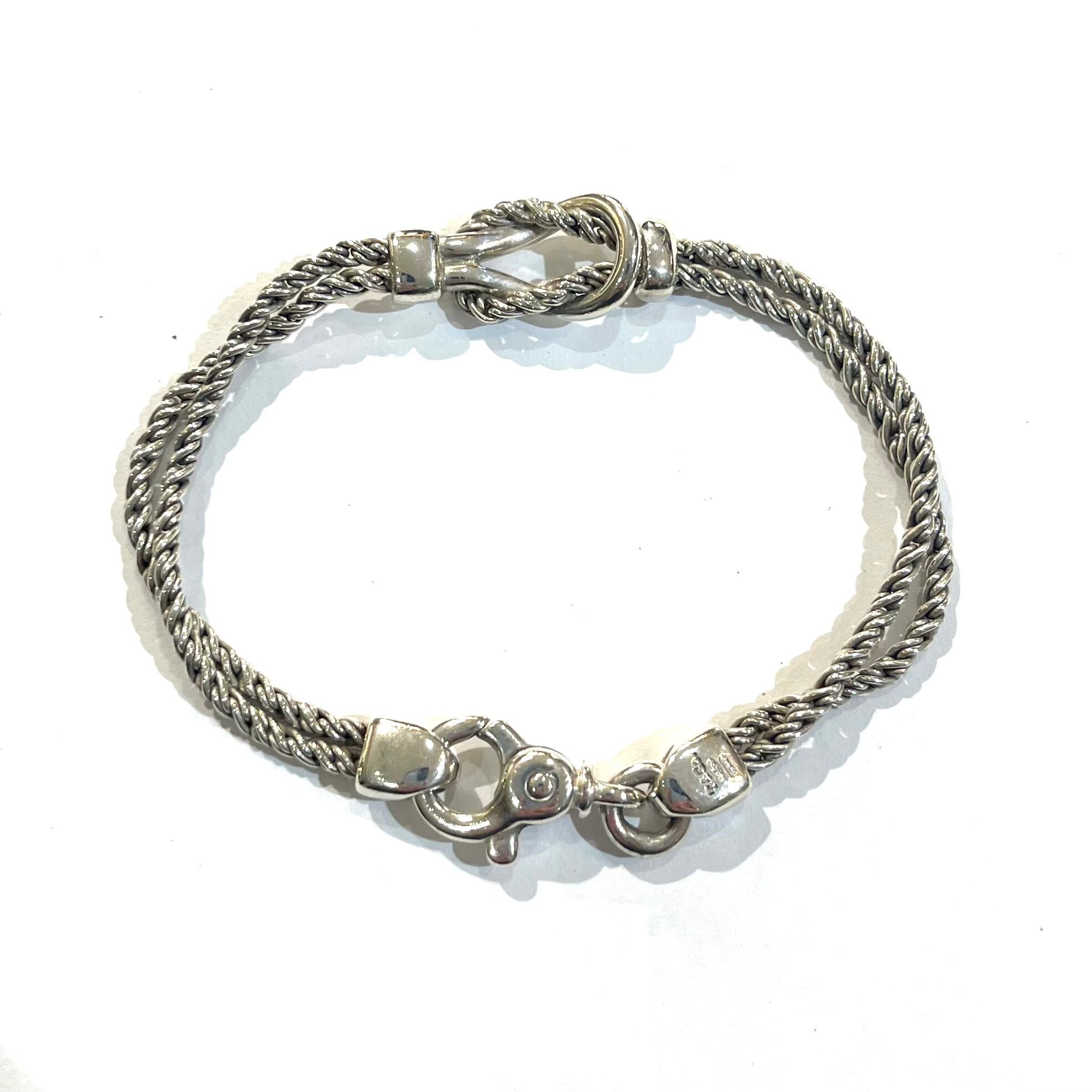 希少【TIFFANY&CO.】 2162 ティファニー アンドコーダブルロープ