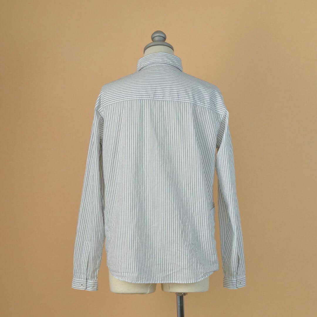 LOLO ロロ LS-3L3 定番プルオーバーストライプシャツ・ネイビー【送料無料】