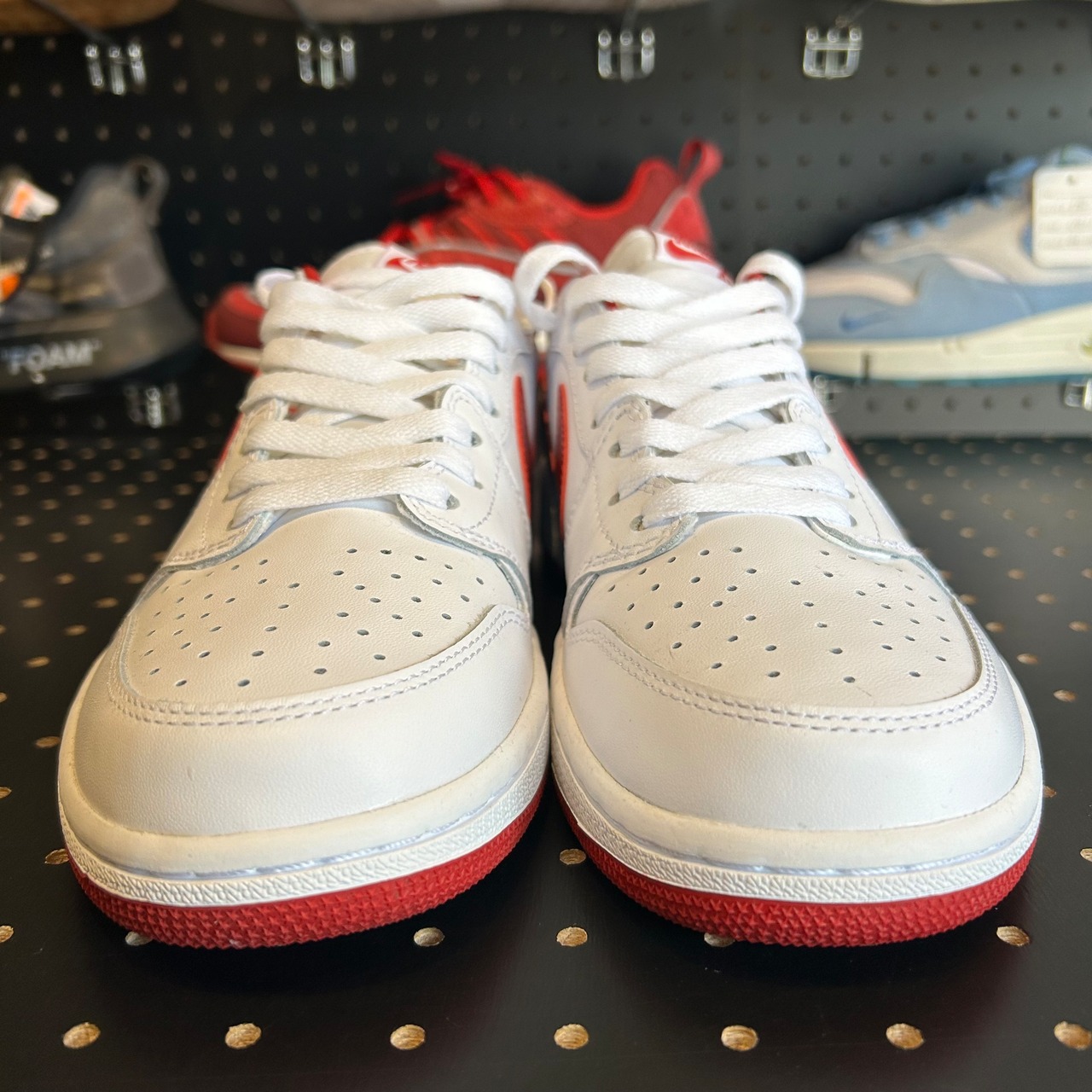 Jordan 1 Retro Low White Varsity Red US9/27cm