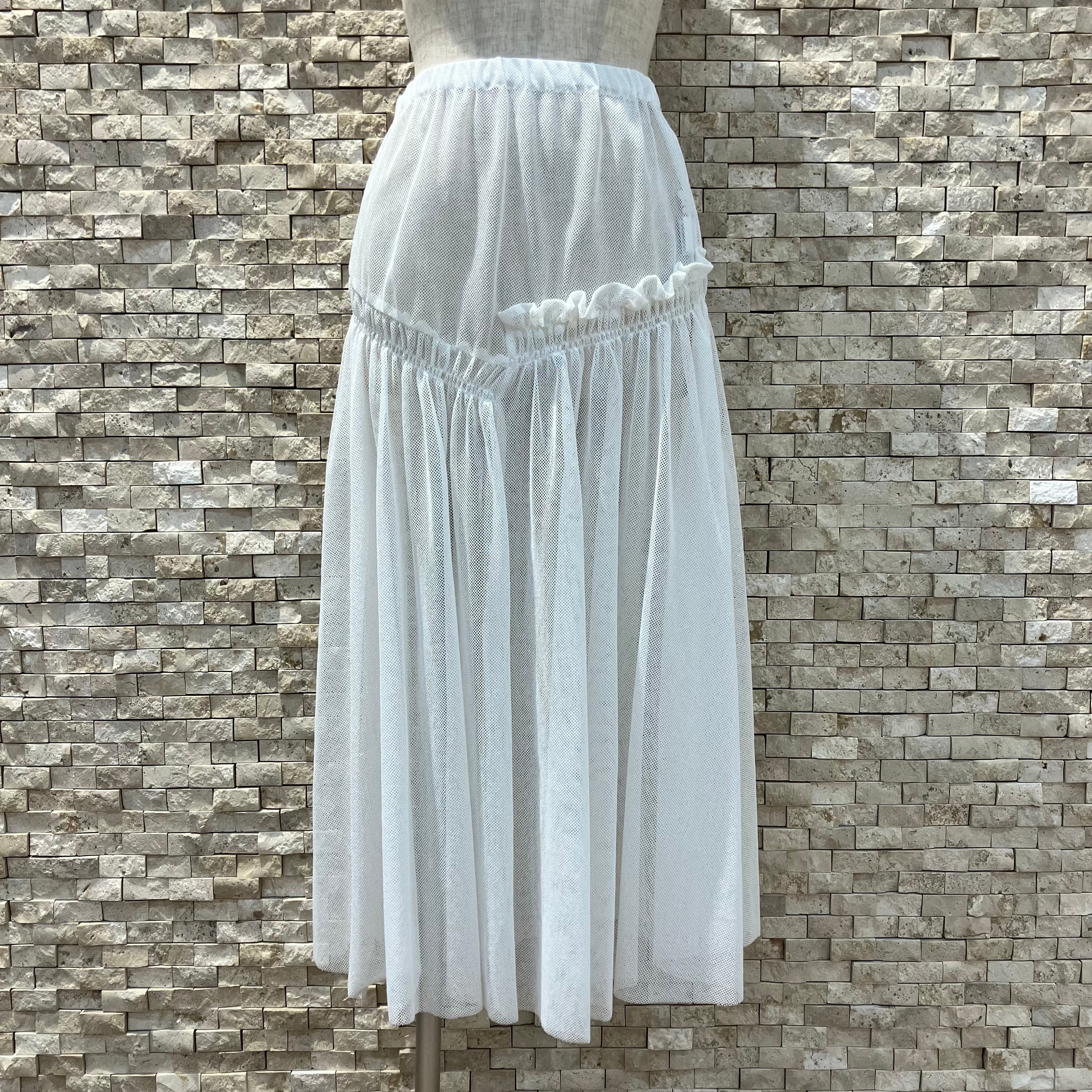 akane】メッシュスカート（24158-8745P-W） | FORME Base STORE