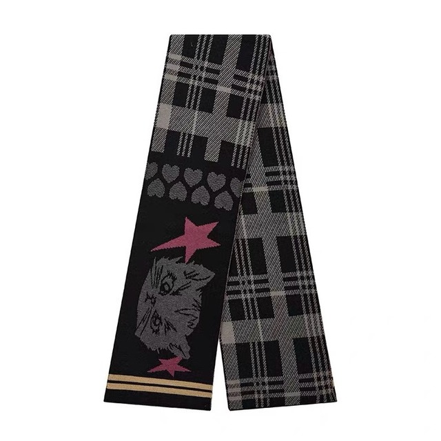 [PHYS] star cat double-sided dot scarf