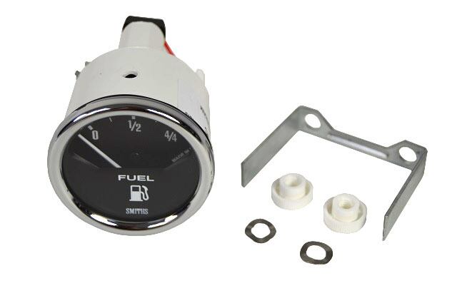 3LD207A 燃料計、Smiths ロゴ、クロームベゼル、Seven Sprint、Super Sprint