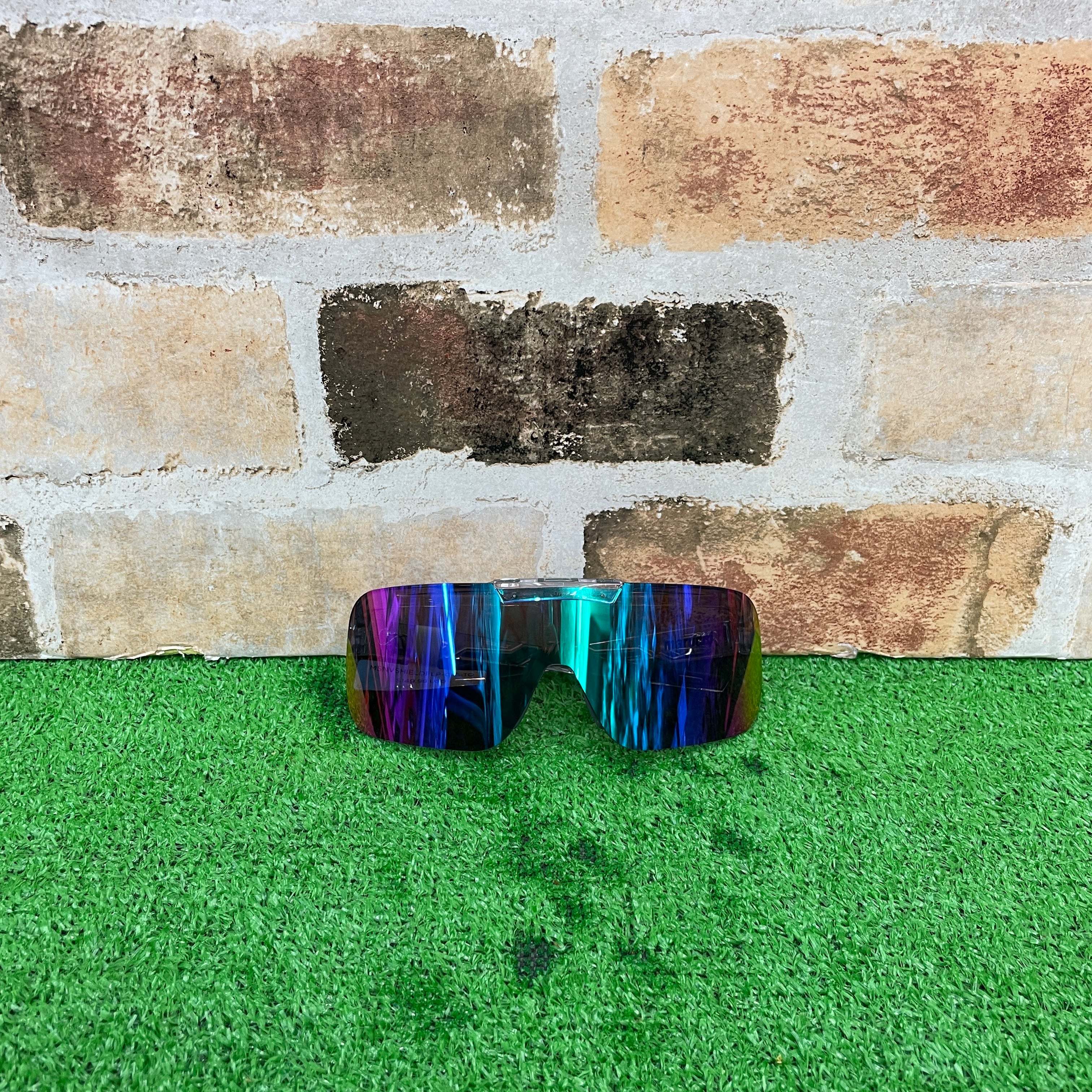 marucci マルチ サングラス MSNVSHIELDFLP クリア×ターコイズ