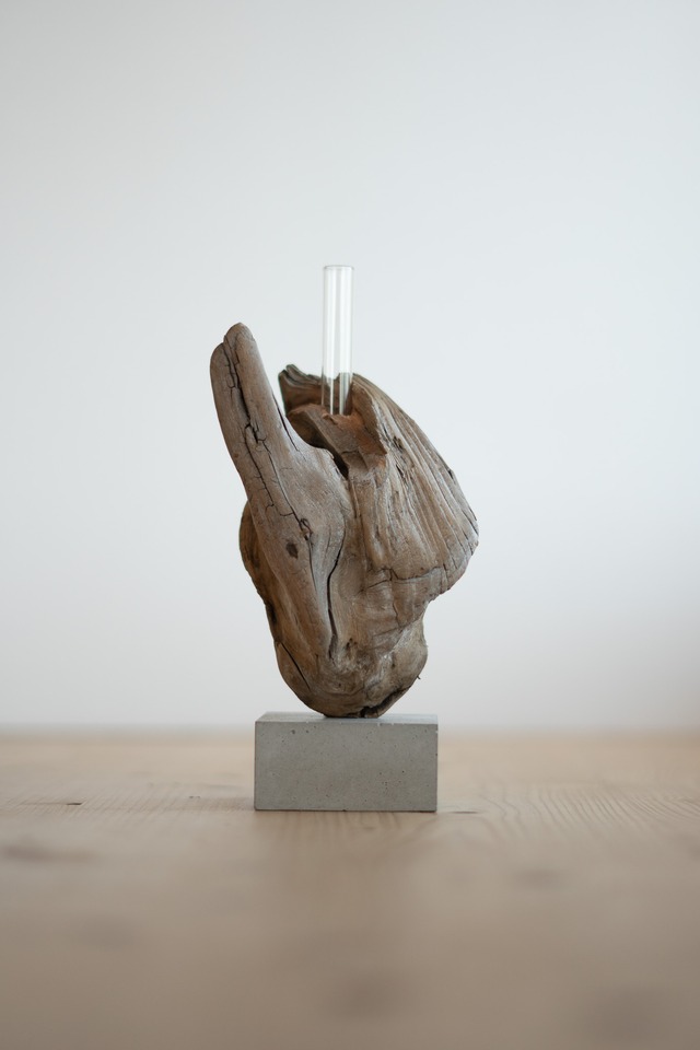 流木一輪挿し Cement M〔無塗装〕 no.28