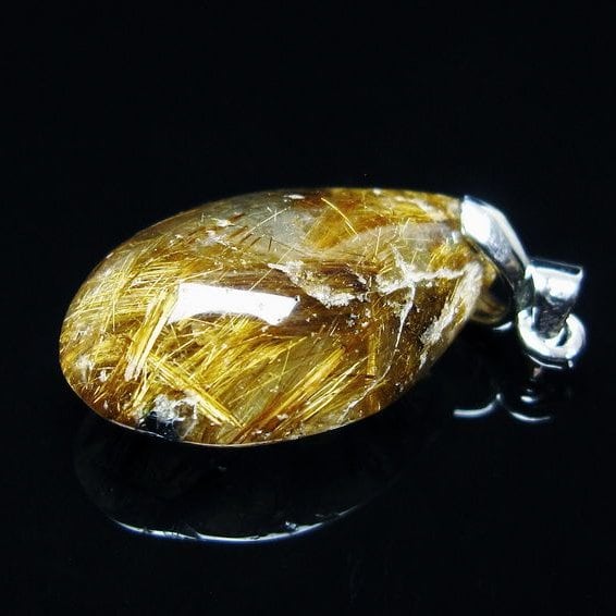 タイチンルチルクォーツ ペンダント ルチルクォーツ ペンダントトップ 一点物 メール便可 [M便 1/20] 112-13359