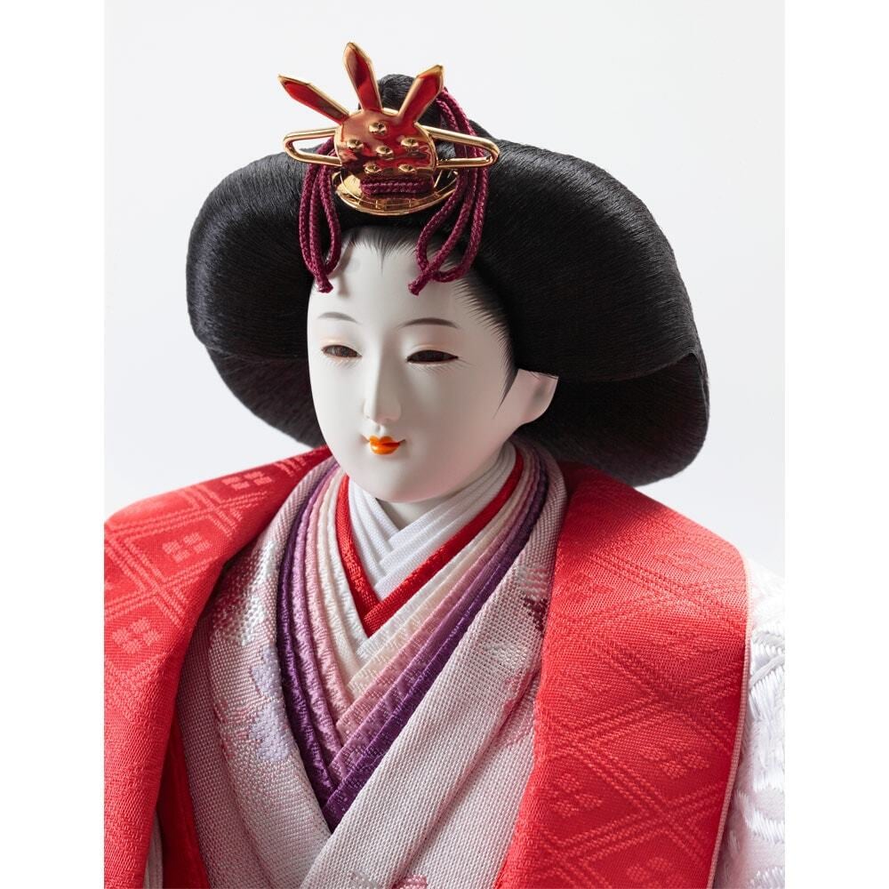 雛人形｜久月 平飾り 金駒刺繍 飯塚孝作｜女の子 ｜桃の節句｜久月正規