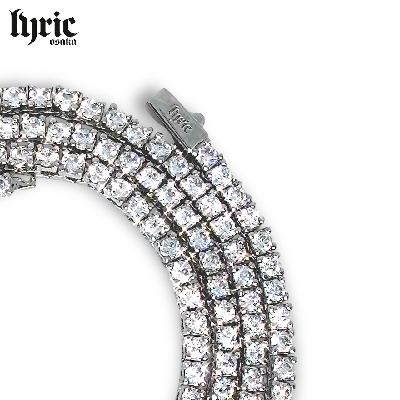 2mm luxury tennis necklace silver