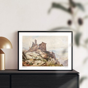 オスマール・ブリオスキ Lago Fucinio アートポスター 風景画 絵画 特大 アートパネル AP318