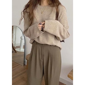 loose knit pullover N30031