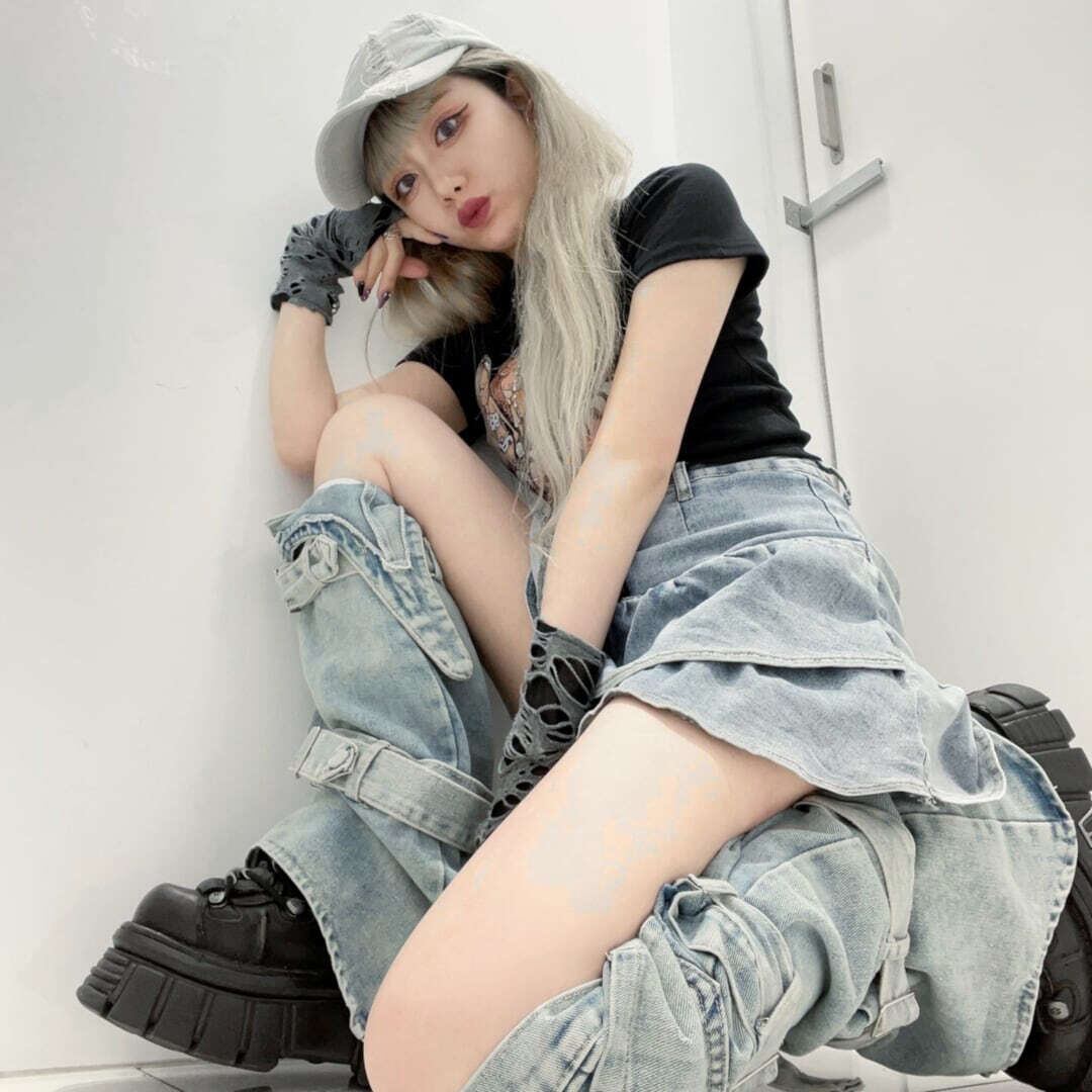 DimMoire いんす ディムモアール AVENCHUMU レッグウォーマー 黒 