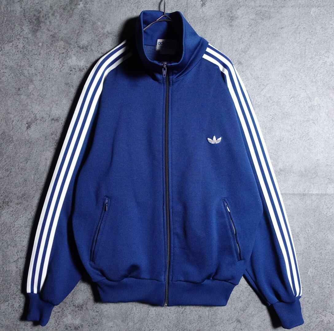 70s “adidas” Blue x White Track Jacket