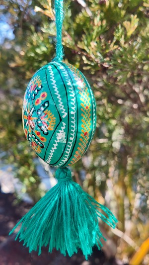 装飾用木製プィサンカ現代的なフツル様式（イースターエッグ）　