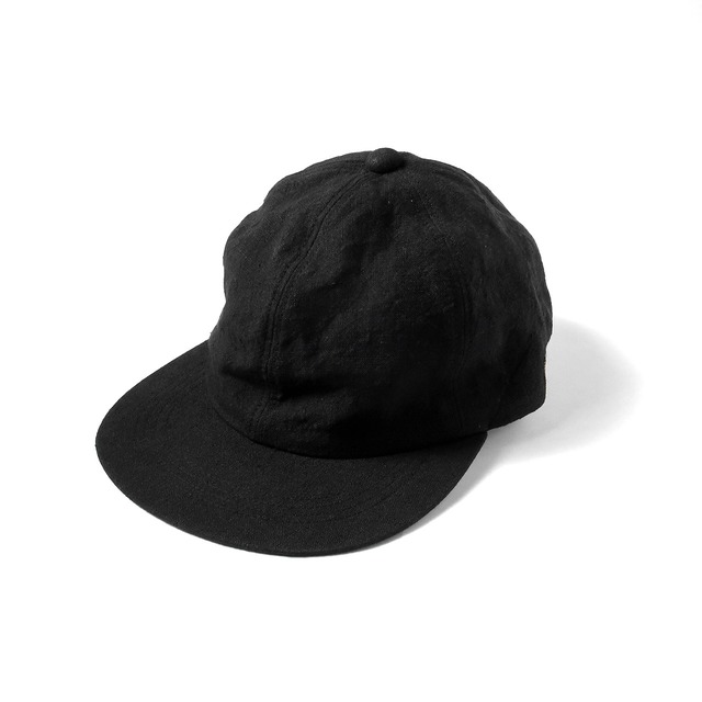 bocodeco｜Linen 6P Cap -Black-