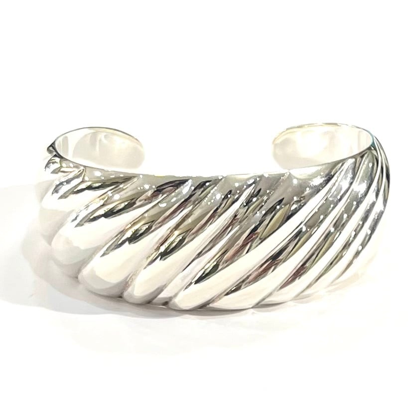 TIFFANY&Co.】ティファニーツイストワイド カフバングル イタリア製
