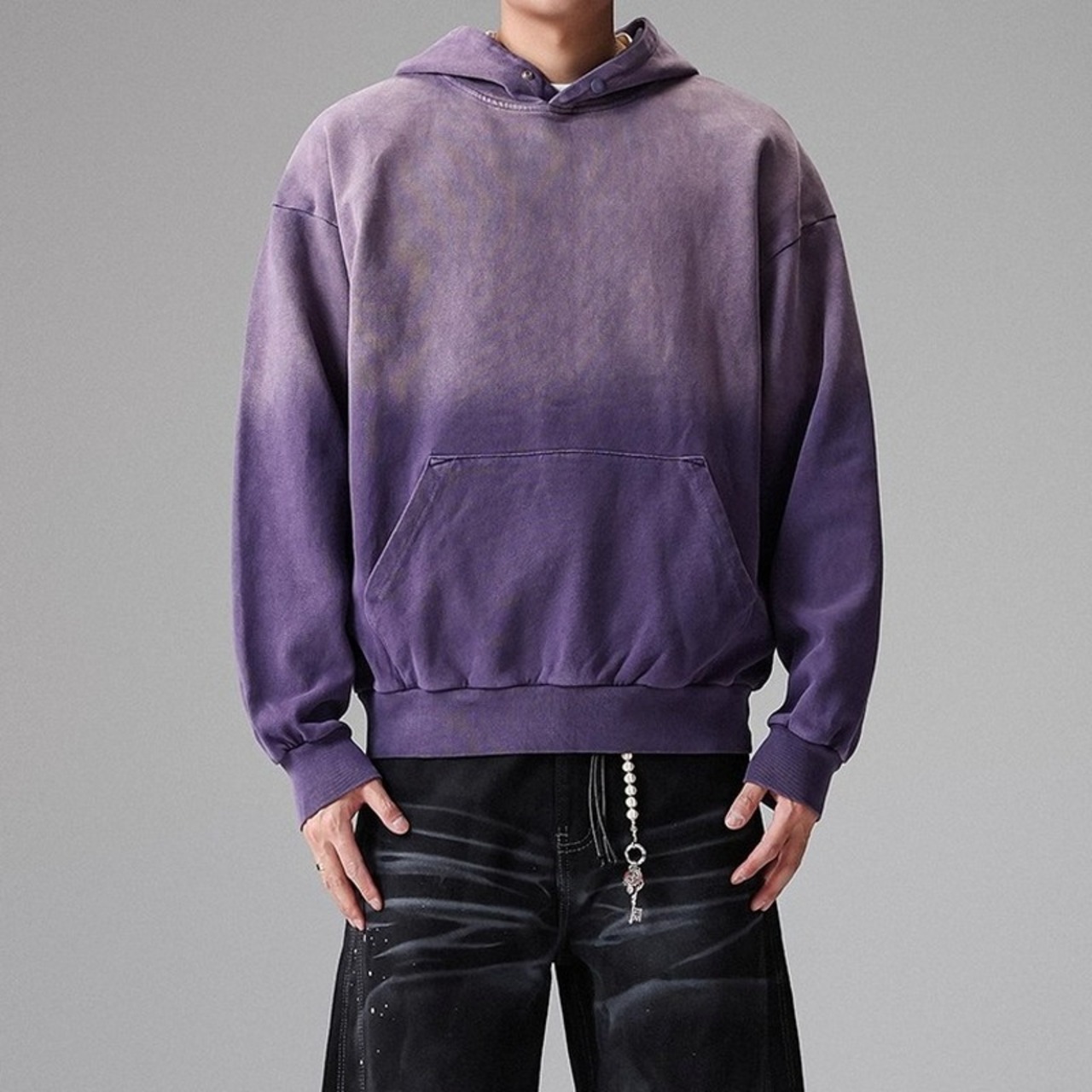 Long Sleeve Pullover Drop Shoulder Oversized Parka ◇4color H0871