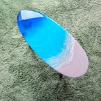 海と白波のディスプレイテーブル(サーフボード)✳︎海レジンアート オーシャンアート