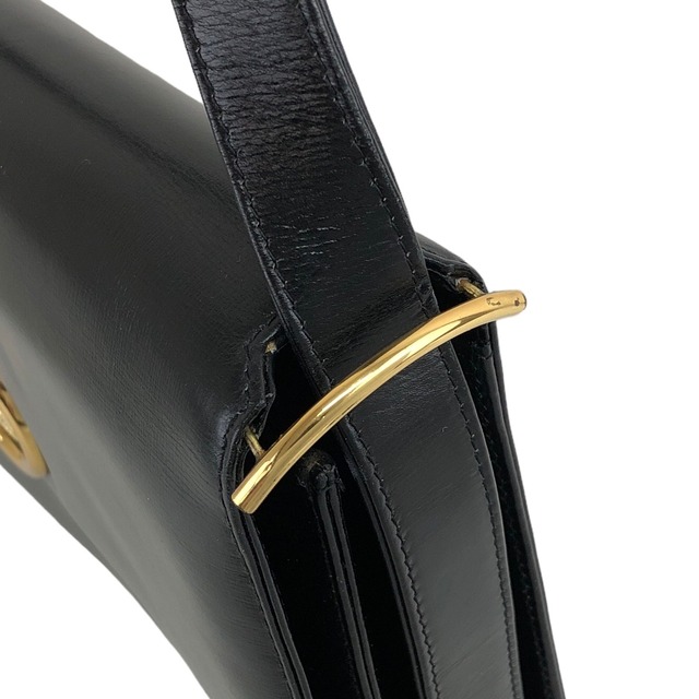 CELINE セリーヌ ホースキャリッジ レザー ハンドバッグ 2WAY ショルダーバッグ ブラック vintage ヴィンテージ オールド fditxc