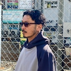 ChahChah CC THREE TONE HOODIE / SAXE