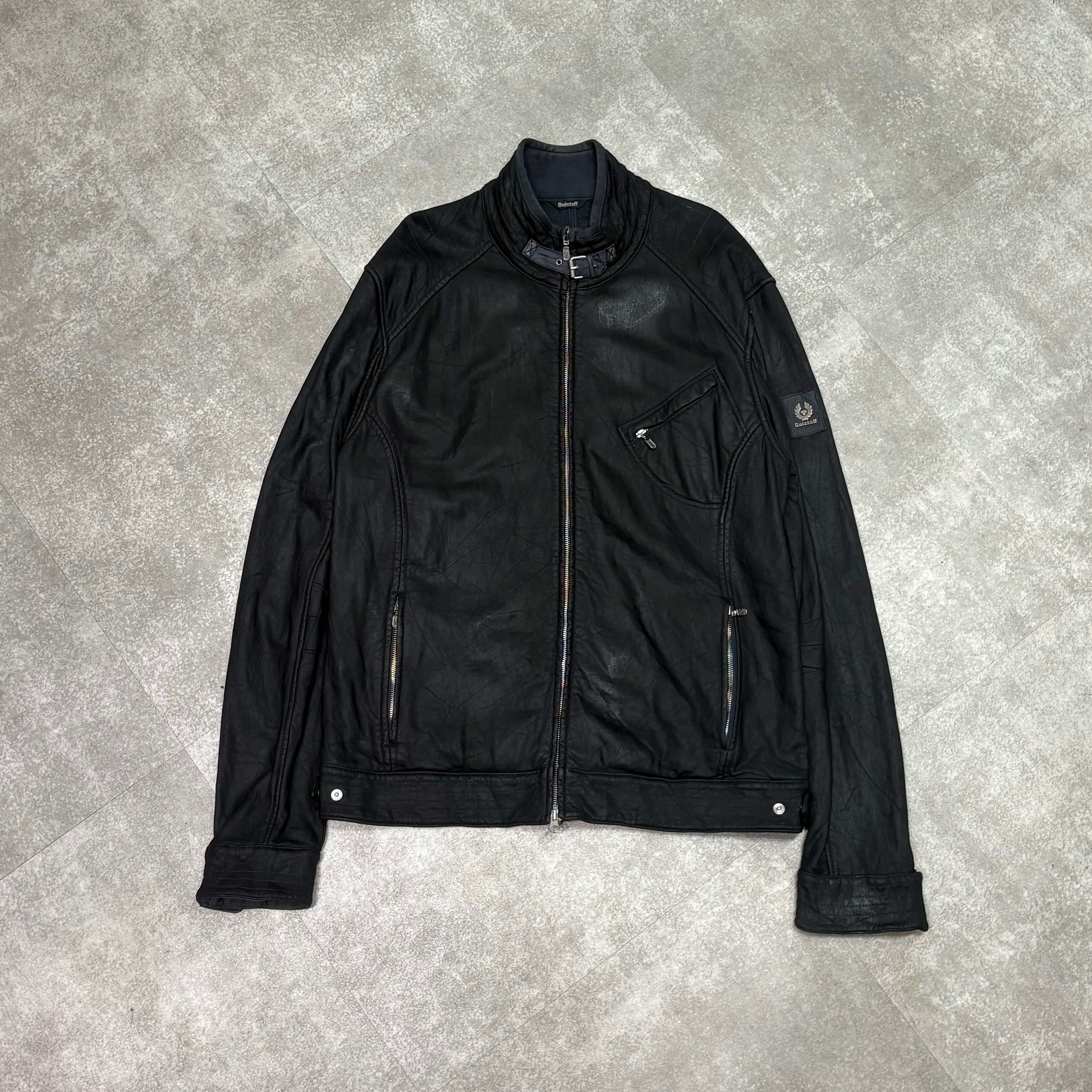 Belstaff Hレーサージャケット BELSTAFF H Racer Zip Rubberized Jeremy Renner Moto Biker Casual