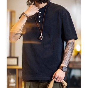 カジュアルヘンリーTシャツ 10045
