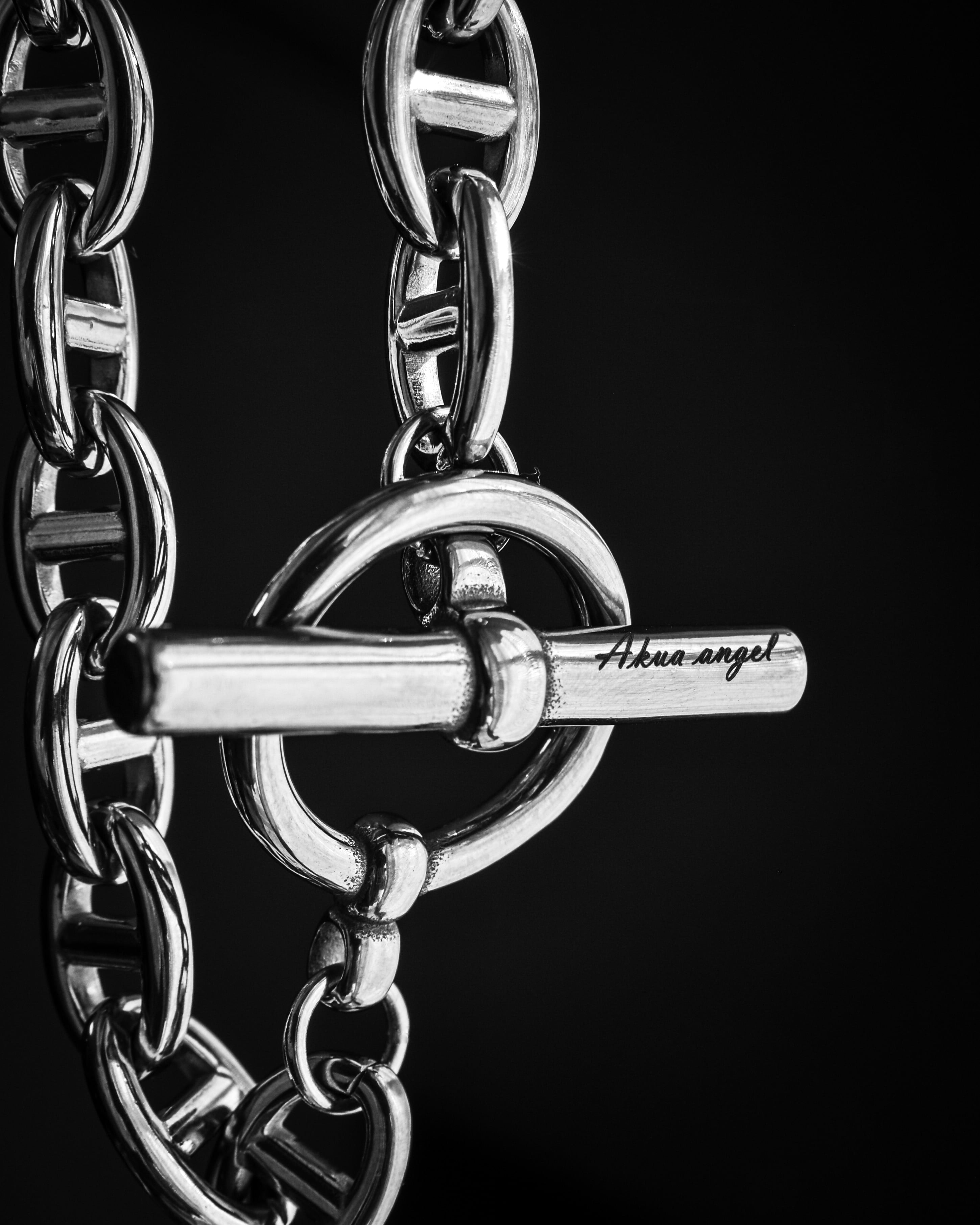 anchor chain bracelet silver B02 | AKUA