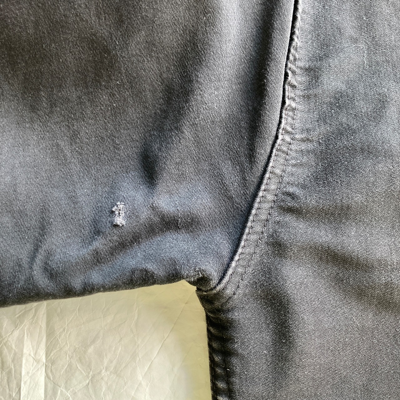 Le Mont St Michel ブラックモールスキンジャケット 50s 画像8