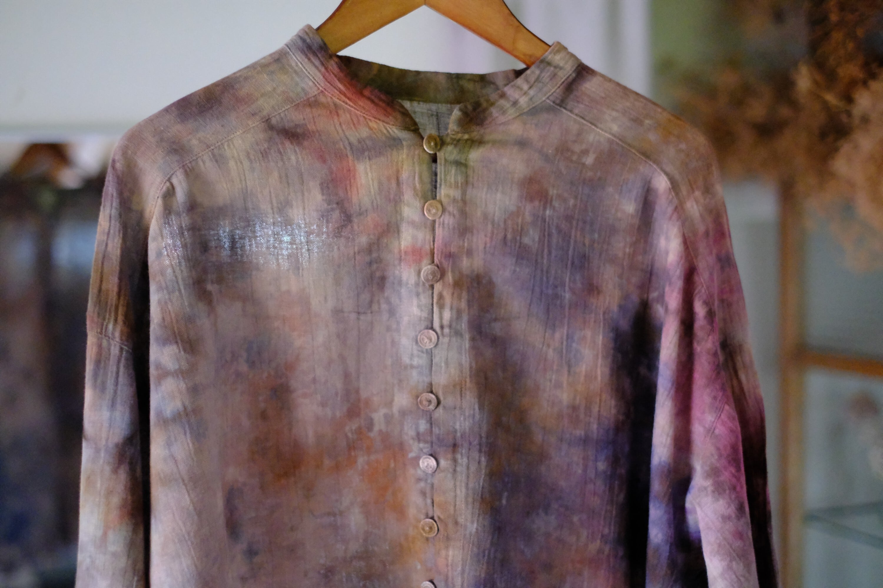 【remake】糸ボタンのシャツ u-0209