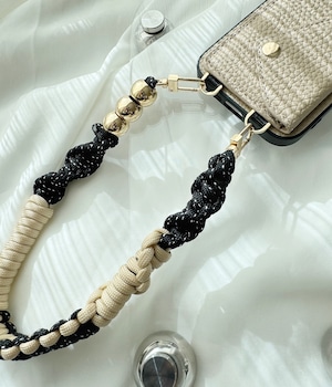 〖 HAND STRAP 〗【ハートなし】【ベージュ】No.1301