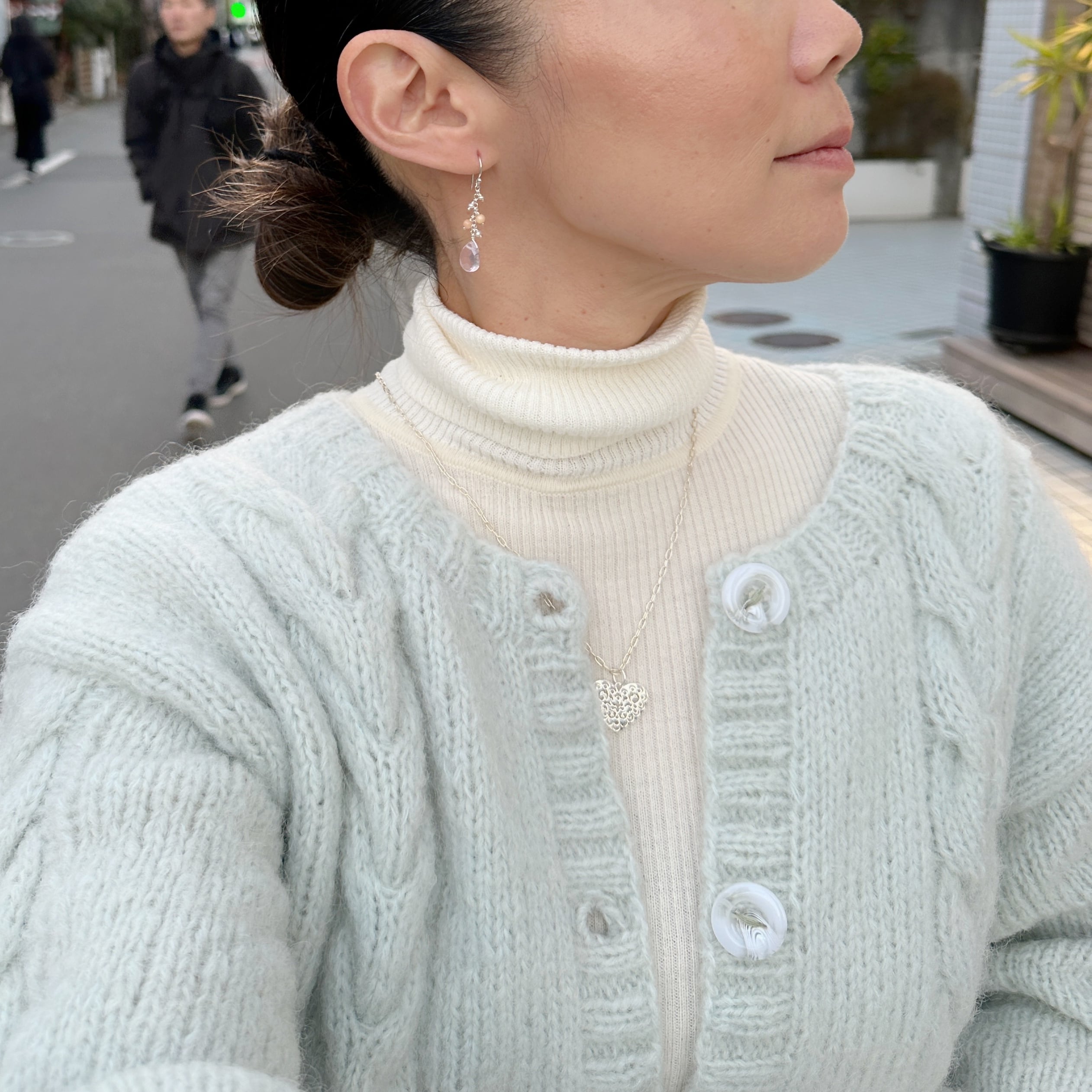 ローズクォーツ オレンジアベンチュリン フックピアス | 【公式通販