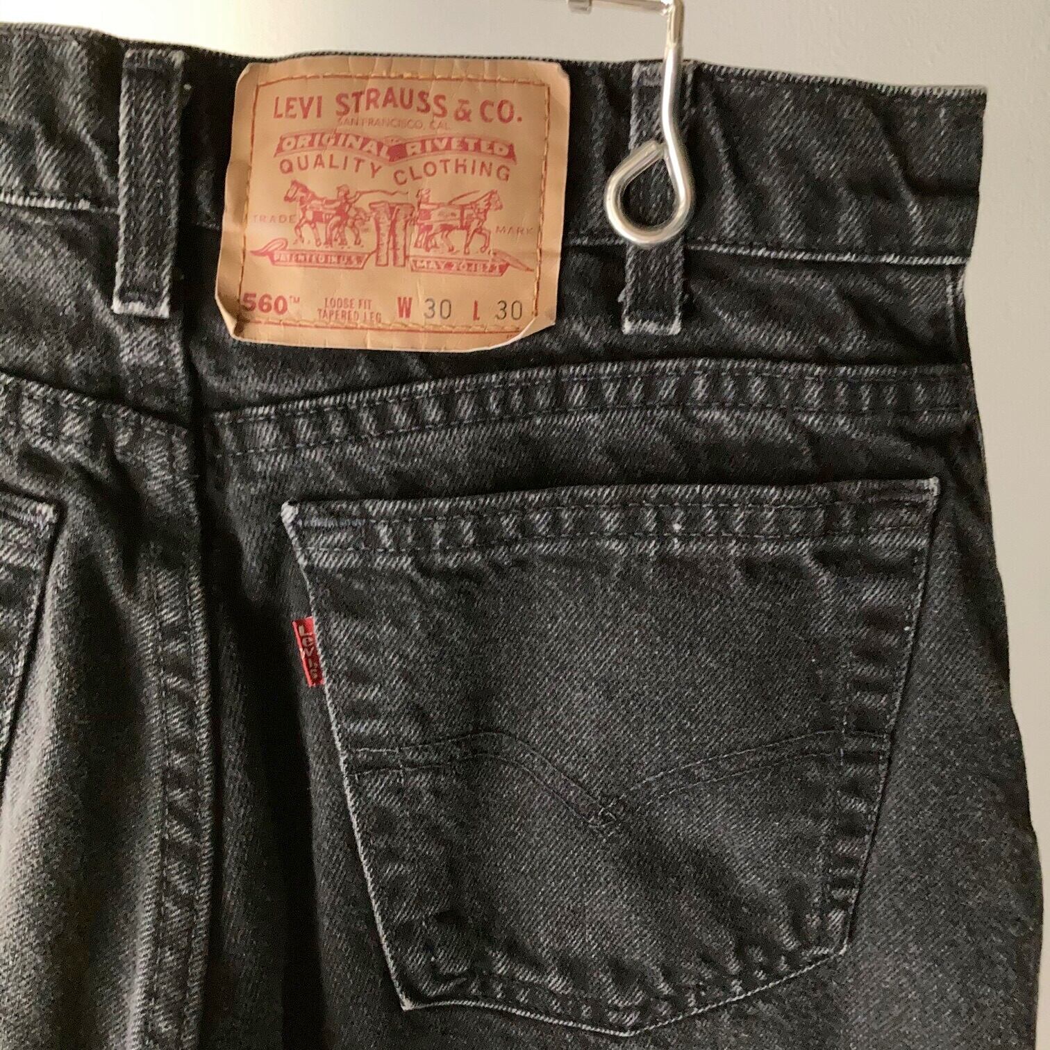 リーバイス Levi's 560 LOOSE FIT STRAIGHT LEG テーパードジーンズ デニムパンツ USA製 レディースL(w29) /eaa328833