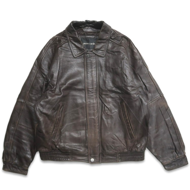 古着 90年代 PIERRE CARDIN ピエールカルダン 本革 レザー