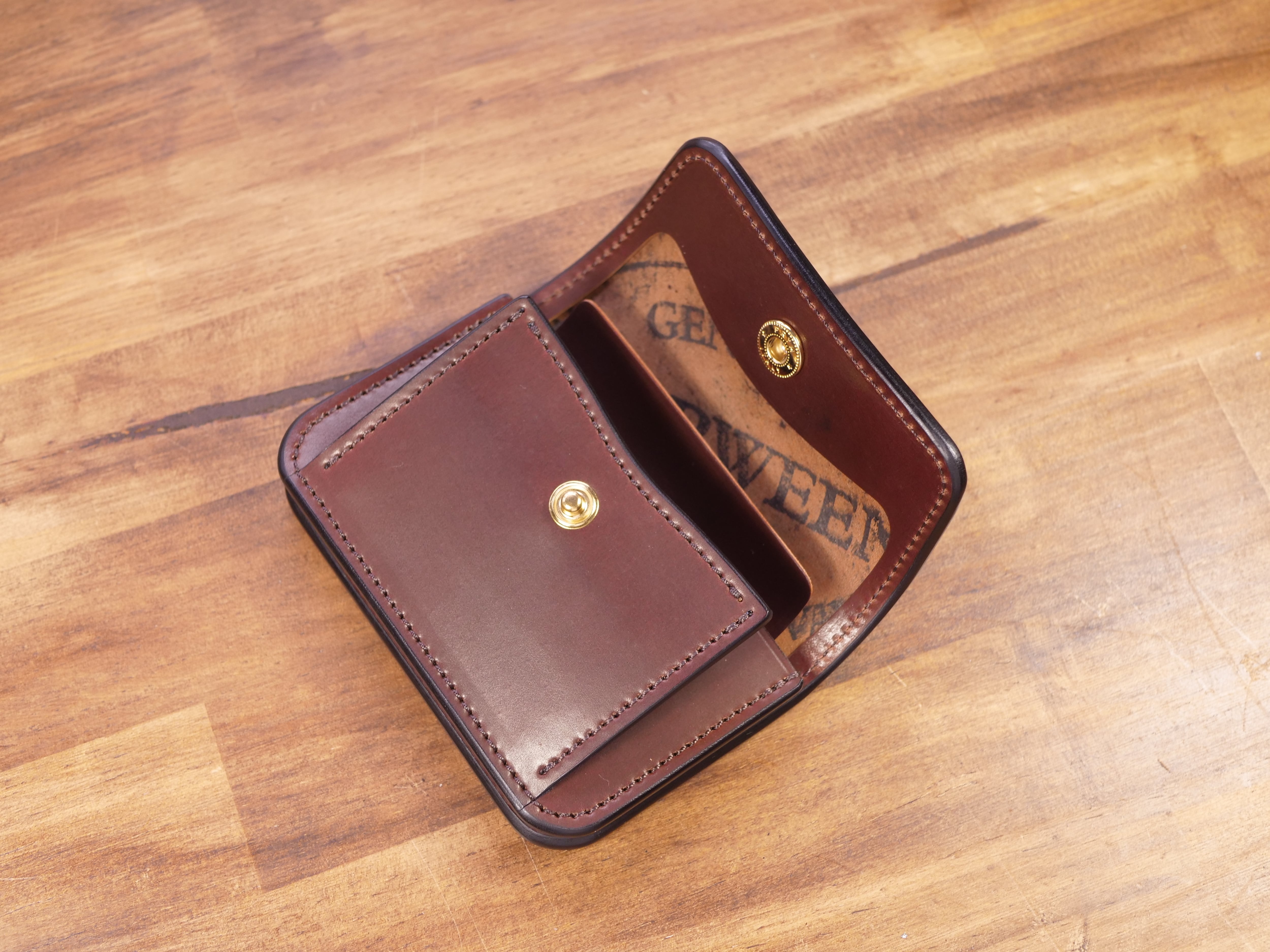 ロブスタレザー ポップス (スタンプあり) シェルコードバン ブラック ROBUSTA LEATHER ロブスタレザー Pops（ポップス） / Horween shell