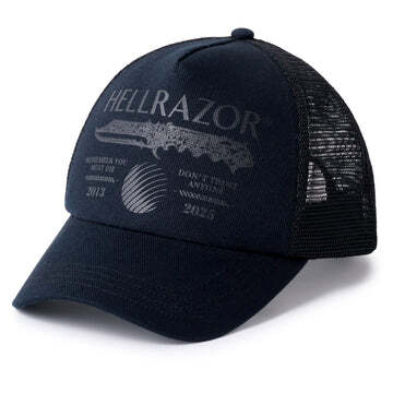 【HELLRAZOR】DTA TRUCKER CAP(BLACK)〈国内送料無料〉