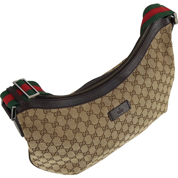 Used GUCCI グッチ ショルダーバッグ シェリーライン GGキャンバス